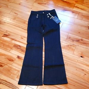 Womens The Limited high waist flare dark wash jeans size 0